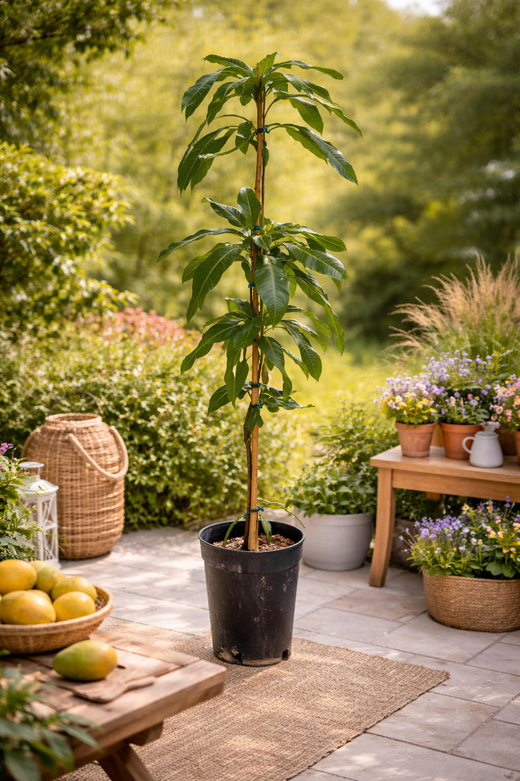 Mango-Pflanze „Tommy Atkins“ (Mangifera indica) – veredelt, ca. 140–18 –  Blumen-Senf®