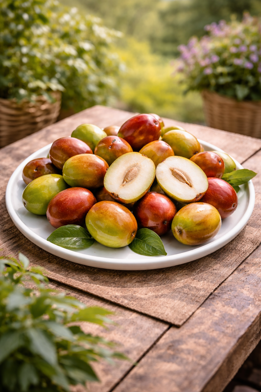 Ziziphus jujuba ca. 200cm - große chinesische Dattel - winterharte Pflanze Rote Dattel - Azufaifa