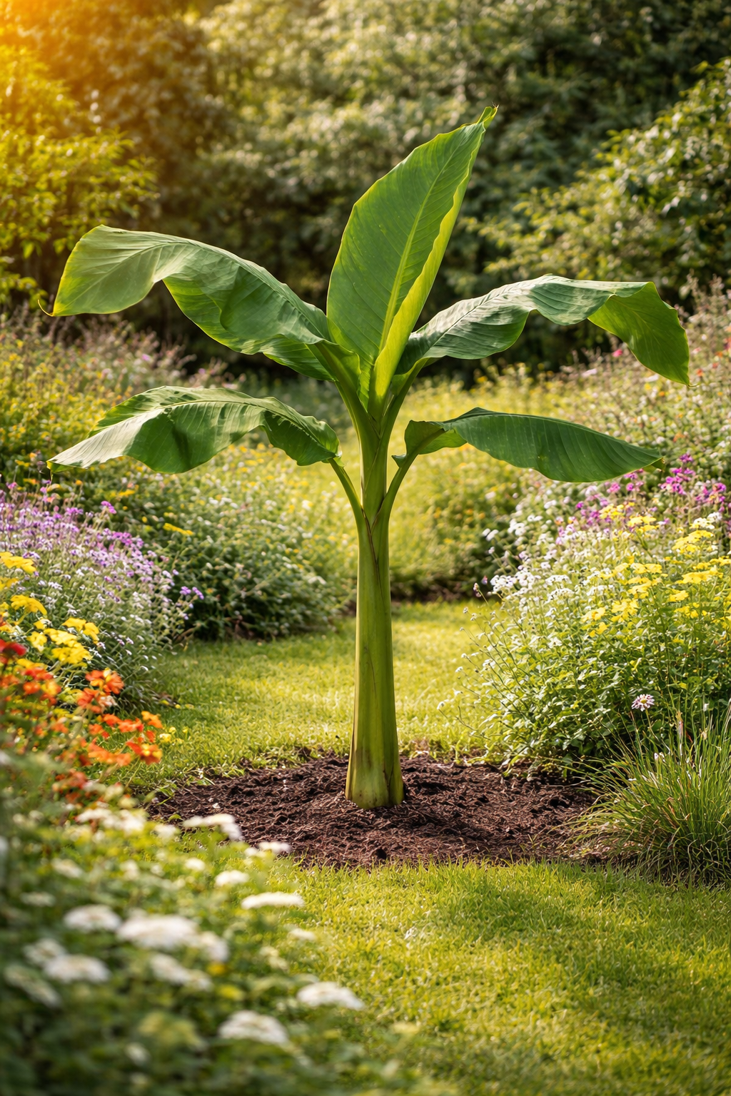 Musa Basjoo Winterharte Banane 100-140 cm Bananenpflanze winterfest schnell  wachsend Gartenpalme