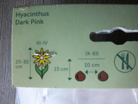 3 hyacinty - hyacinty tmavě růžové cibuloviny - mrazuvzdorné rostliny do zahrady a na balkon - trvalky - do květináčů a záhonů