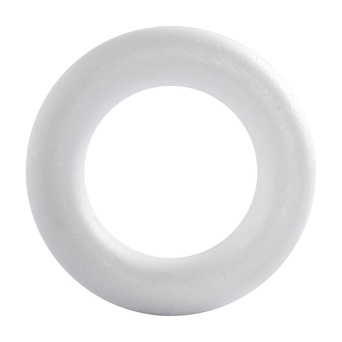 5 Stück Styropor Ring - Rund