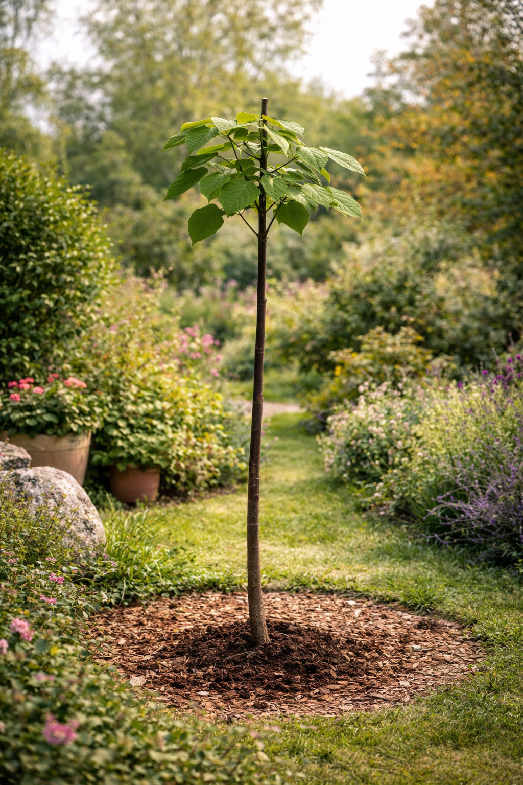 Blauglockenbaum ca. 180 cm Paulownia tomentosa Kaiserbaum winterhart schnellwachsender Zierbaum