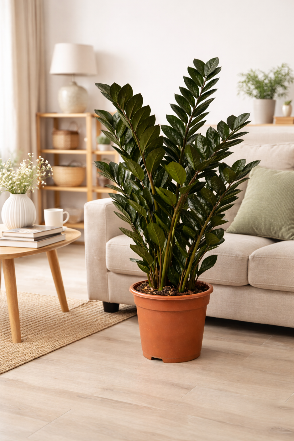 Zamioculcas Raven 80–100 cm – Schwarze Glücksfeder Zimmerpflanze | Zamioculcas zamiifolia Raven