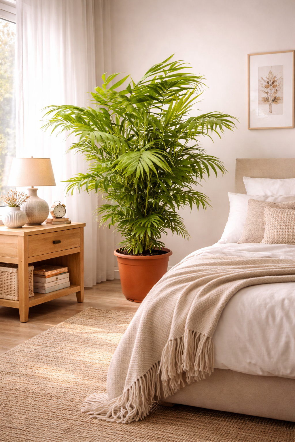 XXL Bergpalme 90–100 cm – Chamaedorea elegans Zimmerpflanze | Mexikanische Bergpalme | Pflegeleichte Grünpflanze für Wohnzimmer & Büro