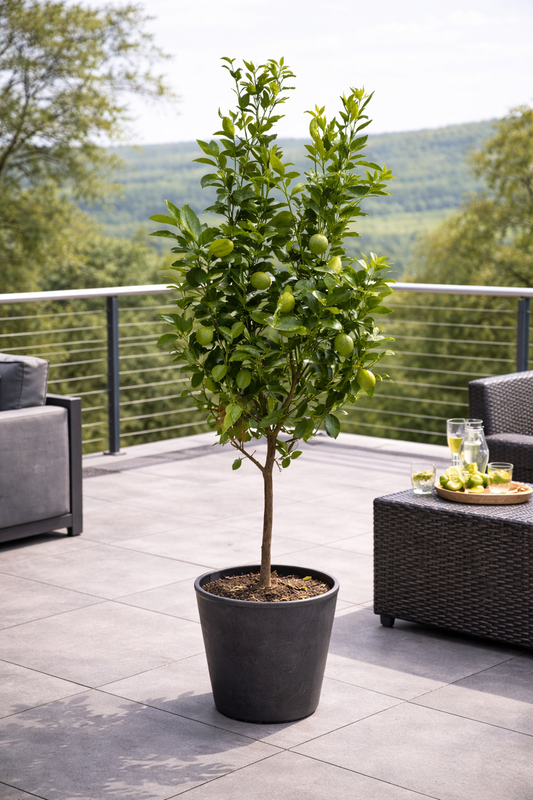 Limettenbaum Lima Verde 140–170 cm – Caipirinha Limette / Echte Limette – Citrus aurantifolia – Zitronenbaum Limette für Terrasse & Balkon