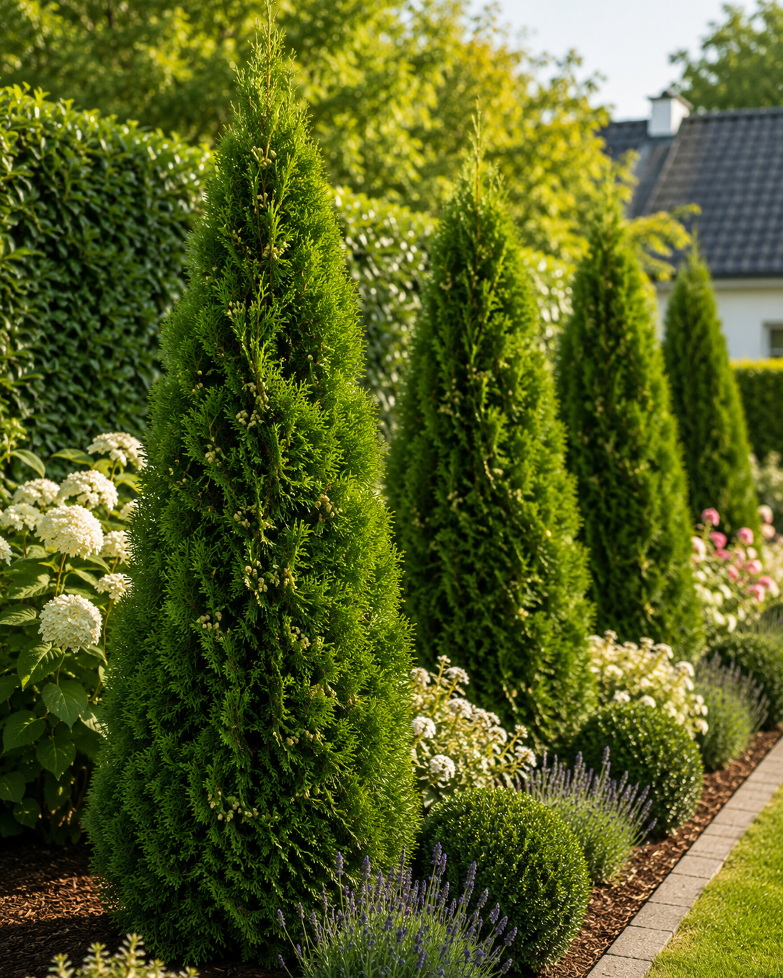 Thuja Smaragd 60–80 cm im P9 Topf – Lebensbaum Smaragd – Immergrüne Heckenpflanze – Thuja occidentalis Smaragd