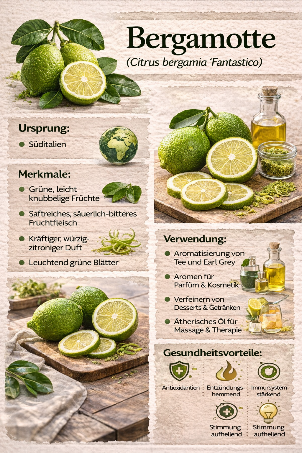 Bergamotte Pflanze 70–100 cm – Citrus Bergamia Fantastico – Echte  Bergamotte Zitruspflanze Duftpflanze für Tee & Aromatherapie