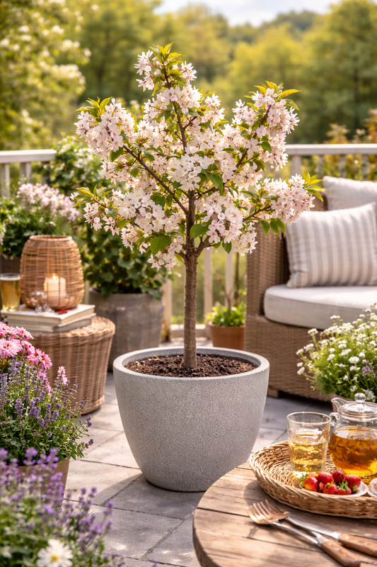 Pflaume Königin Viktoria 100–120 cm – Selbstbestäubende Victoria Pflaume – Prunus domestica Victoria – Süßer Zwetschgenbaum im Topf
