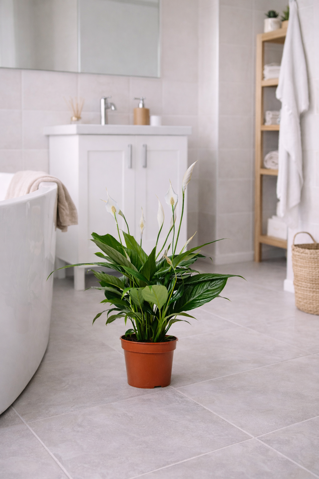 Einblatt Spathiphyllum Sweet Benito 60–70 cm – Friedenslilie Zimmerpflanze luftreinigend
