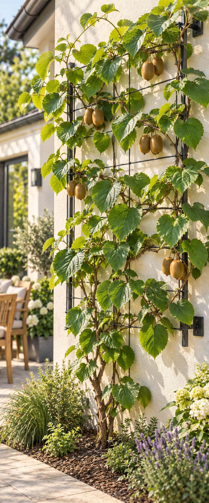 Kiwi ‘Hayward’ 50–70 cm – weibliche Kiwipflanze Actinidia deliciosa für Garten, Terrasse und Spalier