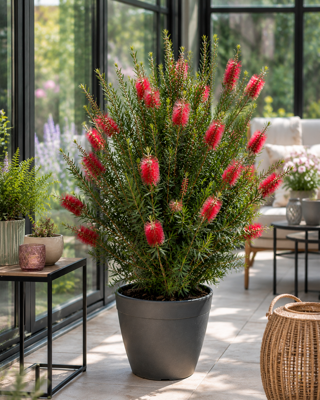 Callistemon Captain Cook 80-100 cm – Zylinderputzer Pfeifenputzerstrauch Australischer Flaschenbürstenstrauch
