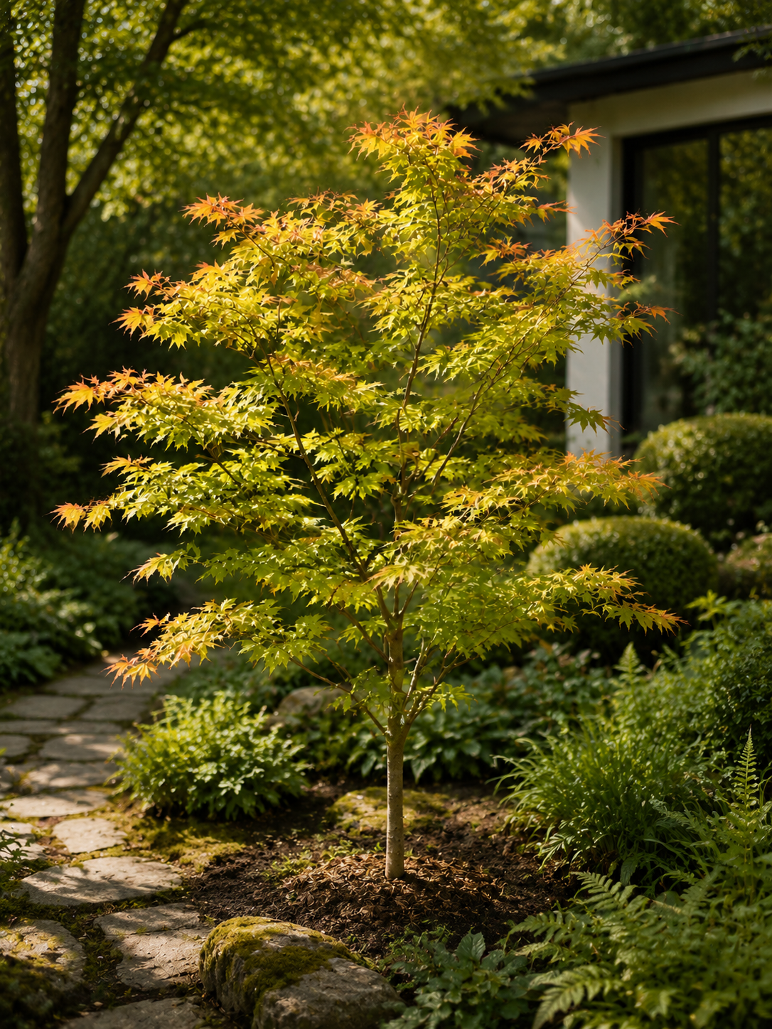 Acer palmatum ‘Orange Dream’ ca. 30 cm – Japanischer Fächerahorn mit leuchtender Herbstfärbung für Garten und Kübel