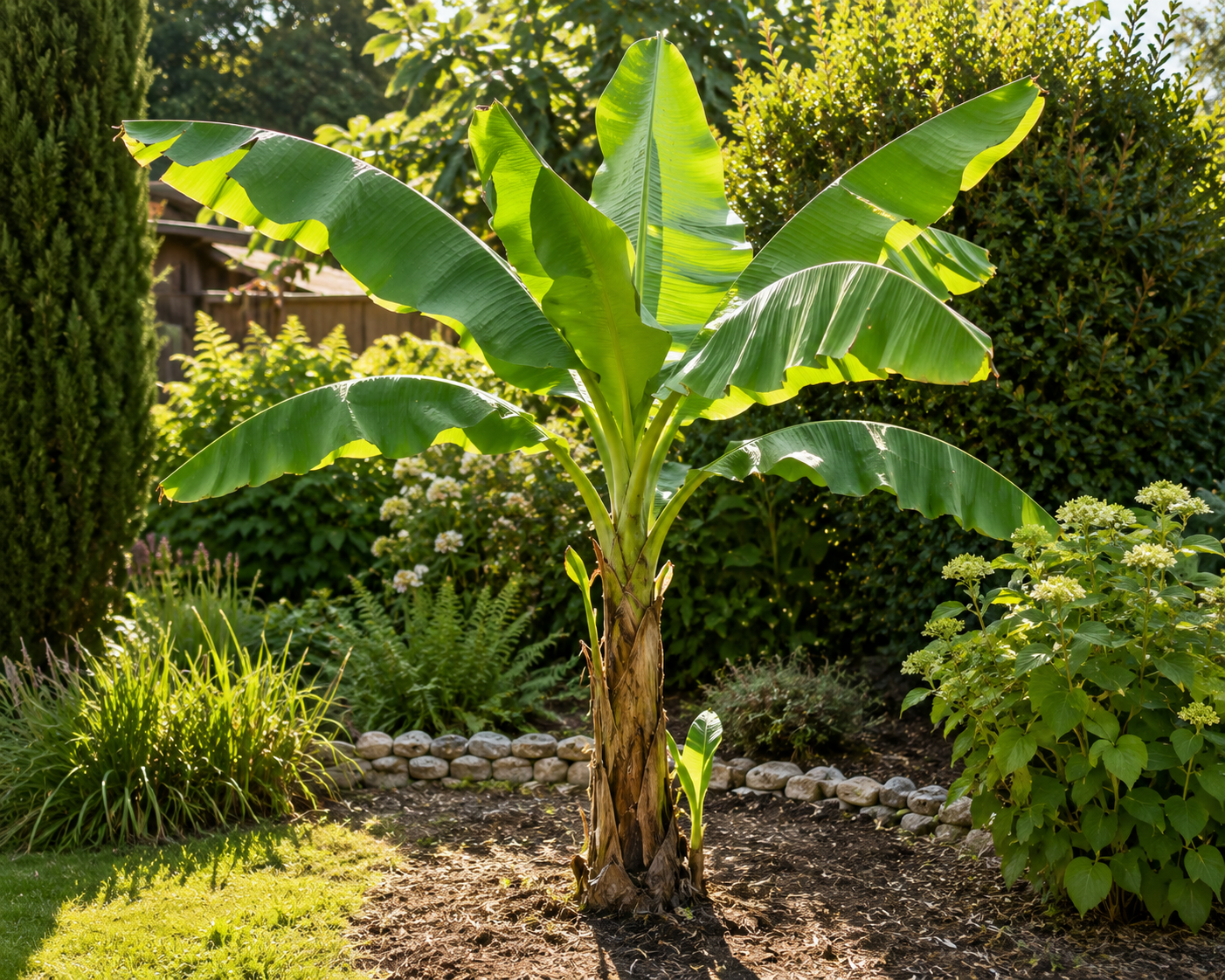 Musa basjoo 60-80 cm winterharte Banane - sehr schneller Wuchs