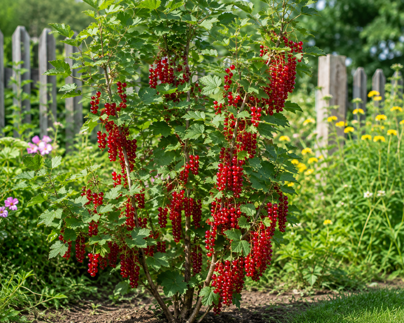 Rote Johannisbeere Jonkheer van Tets 30–35 cm – Ribes rubrum – winterharter Beerenstrauch mit aromatischen roten Früchten