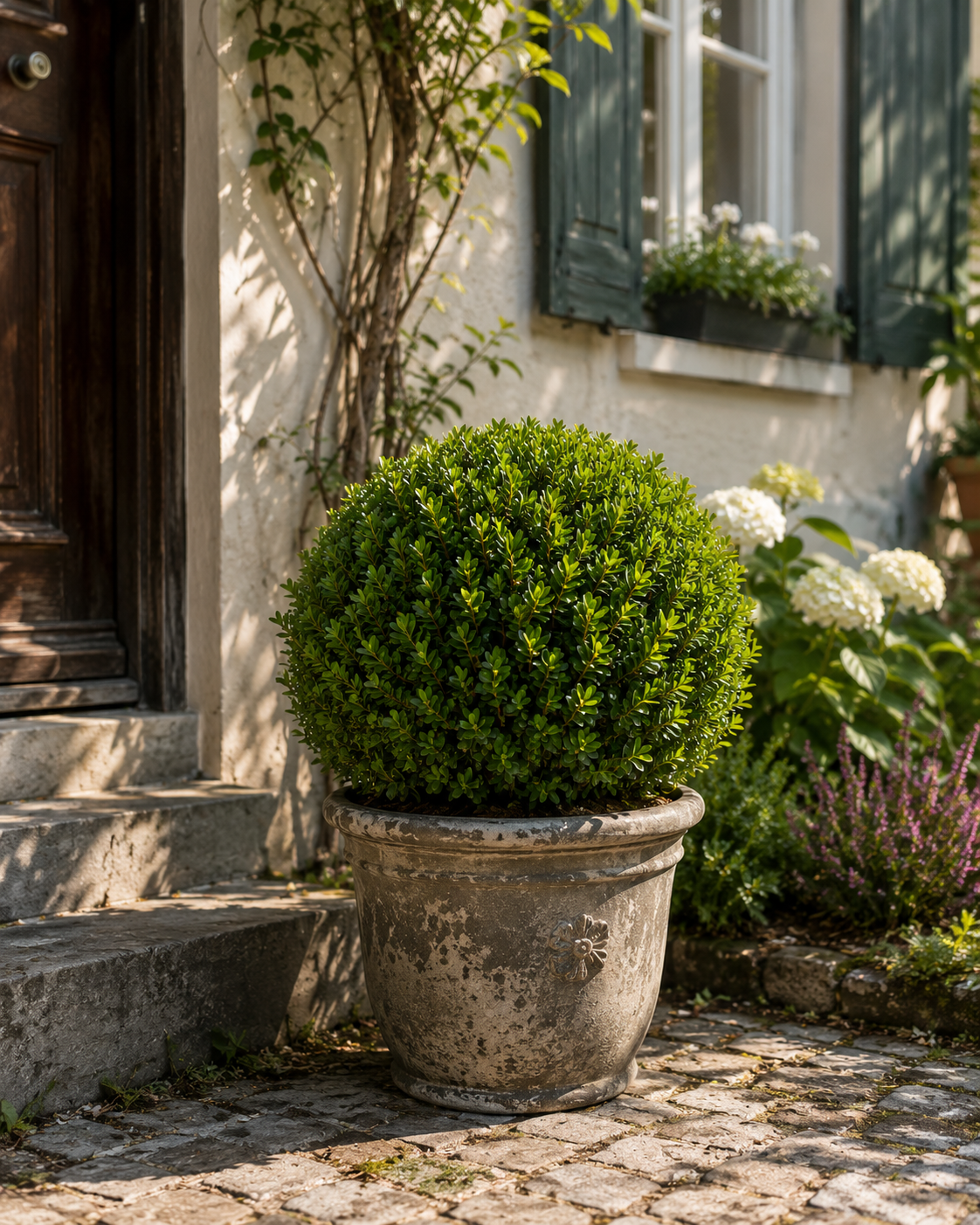 Ilex crenata Jenny Kugel Ø ca. 20 cm – Japanische Stechpalme Kugel | Buchsbaum-Ersatz | Immergrüne Heckenpflanze