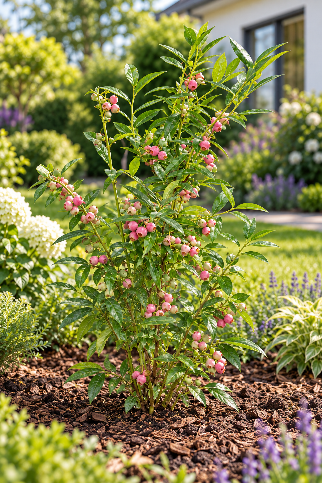 Rosa Heidelbeere ‘Pink Lemonade’ 50–70 cm – Vaccinium, pinke Blaubeere für Garten, Balkon & Kübel