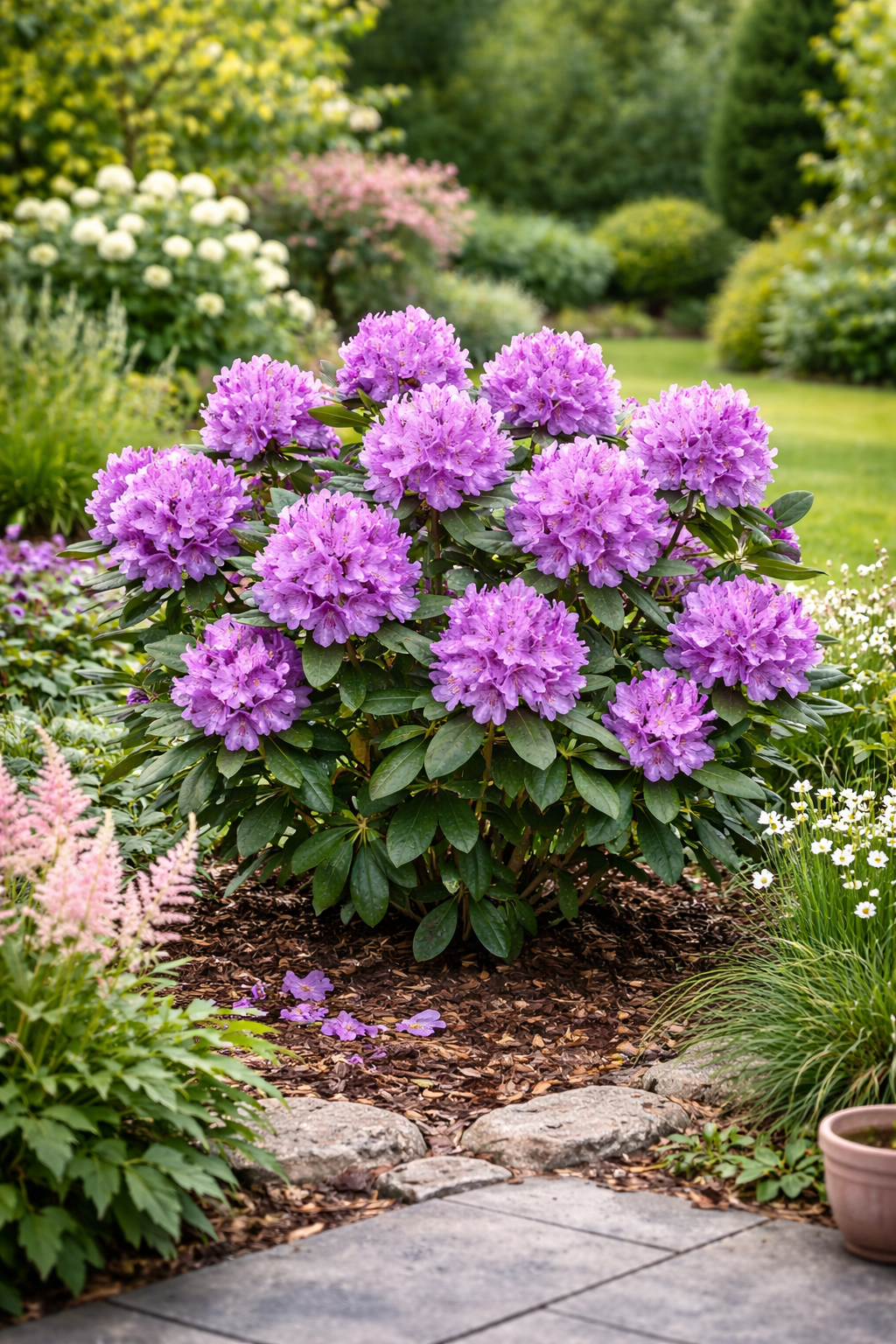 Rhododendron Catawbiense Purple 15–20 cm – Immergrüne Alpenrose mit violetten Blüten, winterhart & pflegeleicht