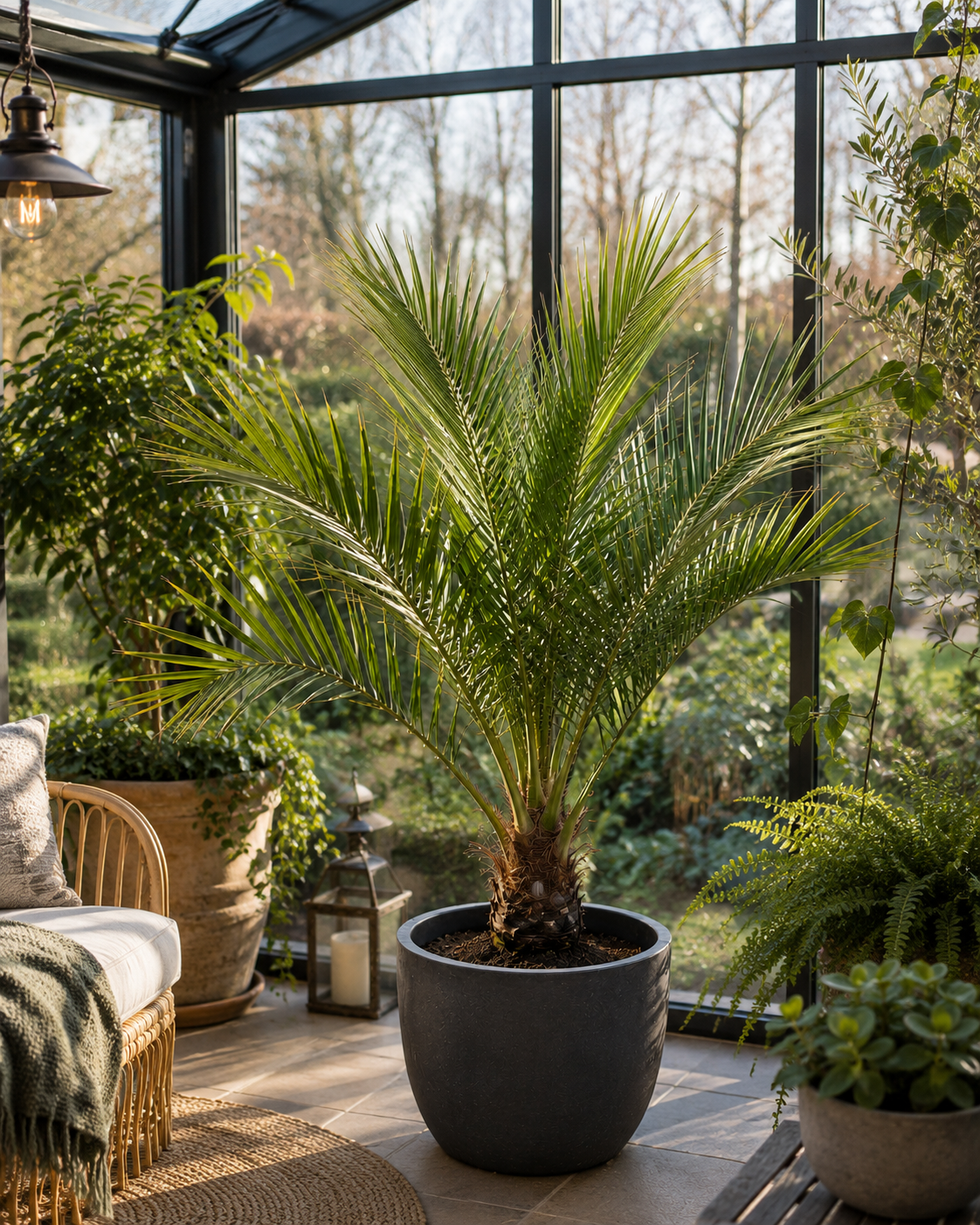 Jubaea chilensis Honigpalme ca. 60 cm – Chilenische Honigpalme, Exotische Palme für Garten, Terrasse & Kübel