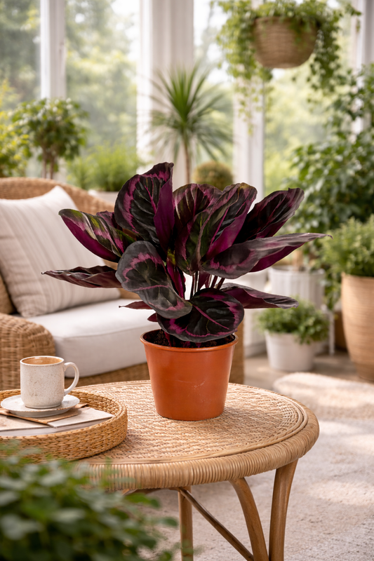 Calathea roseopicta 'Surprise Star' XL – Exotická pokojová rostlina s růžovým vzorem | Snadno udržovatelná kalathea pro váš domov