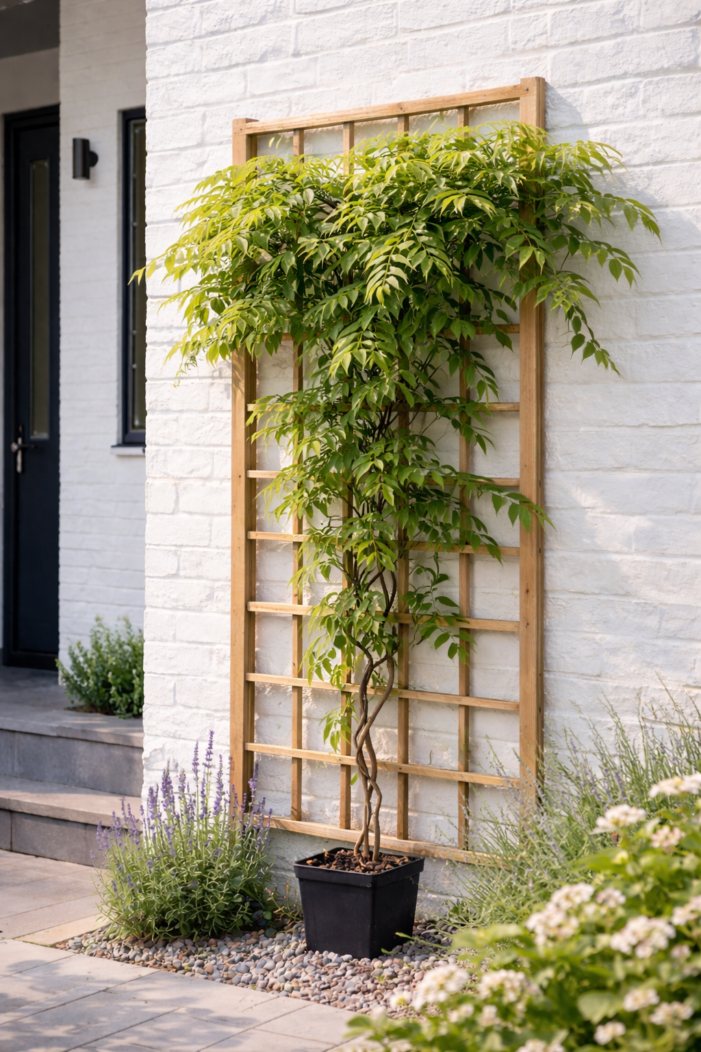 Weißer Blauregen Longissima Alba 180-200 cm Wisteria floribunda Edel Kletterpflanze Duftend Winterhart