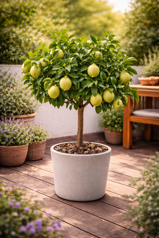 Römische Limette Pursha Citrus limetta Süße Limette Zitruspflanze 70–100 cm Mediterrane Kübelpflanze für Terrasse Garten Wintergarten