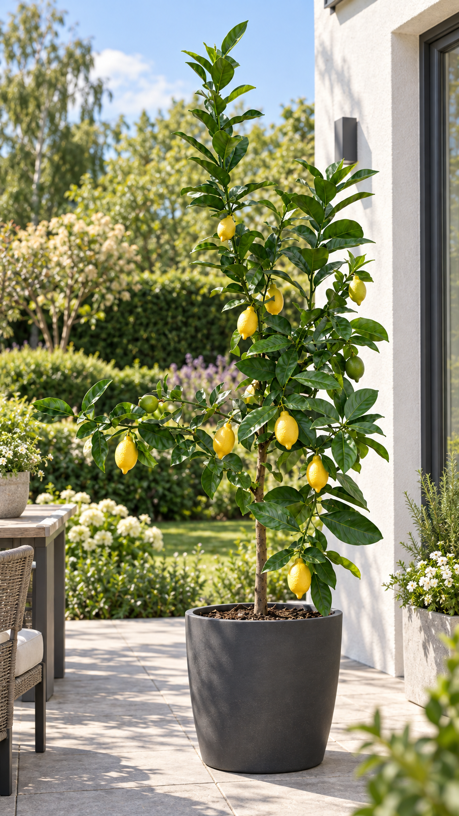 Limone Femminello Siracusano 2KR Zitronenbaum 100–120 cm – Sizilianische Zitrone für Terrasse und Wintergarten