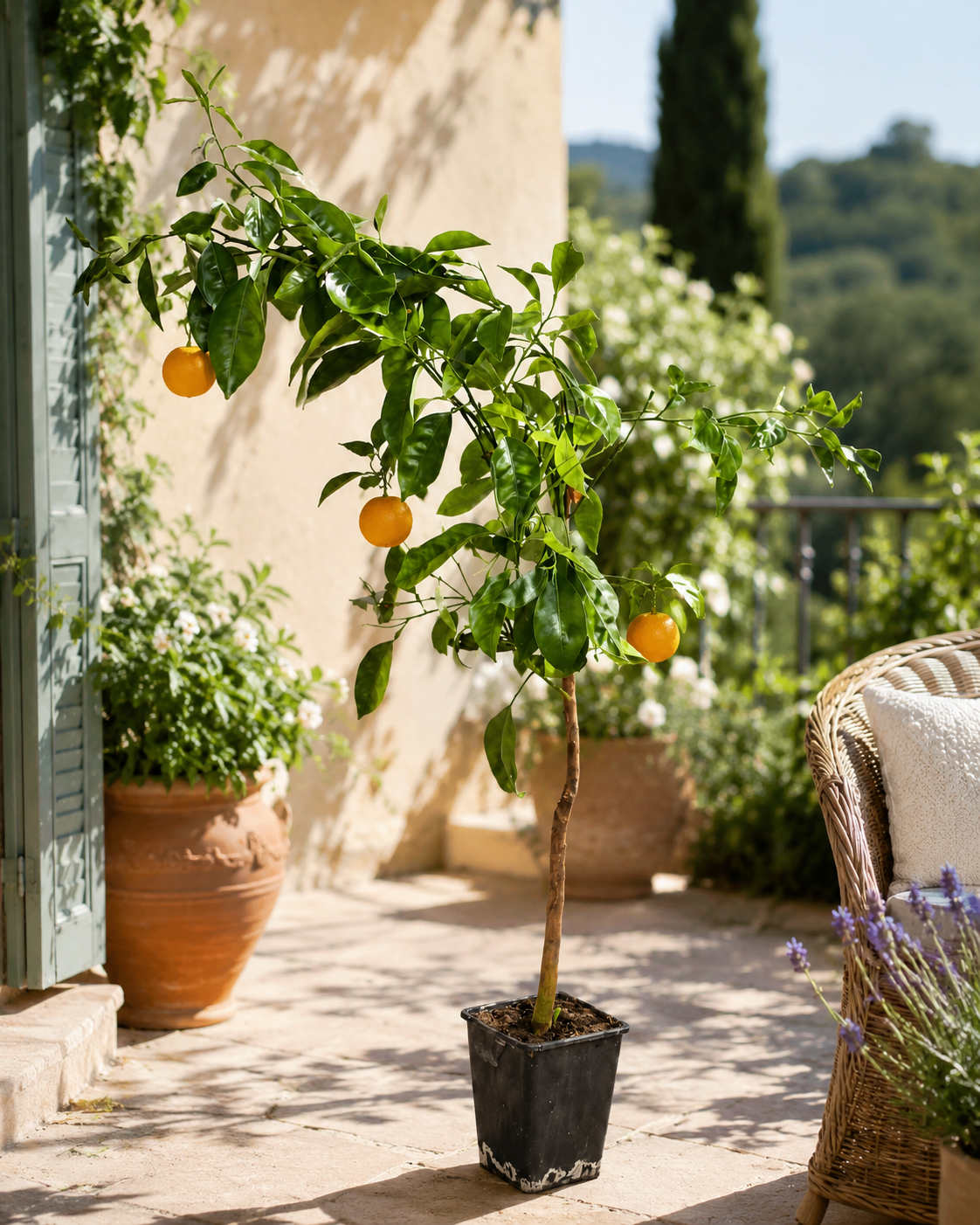 Brasilianische Orange (Citrus sinensis) – Arancio Brasiliano, 100-120 cm | Exotischer Orangenbaum für Zuhause