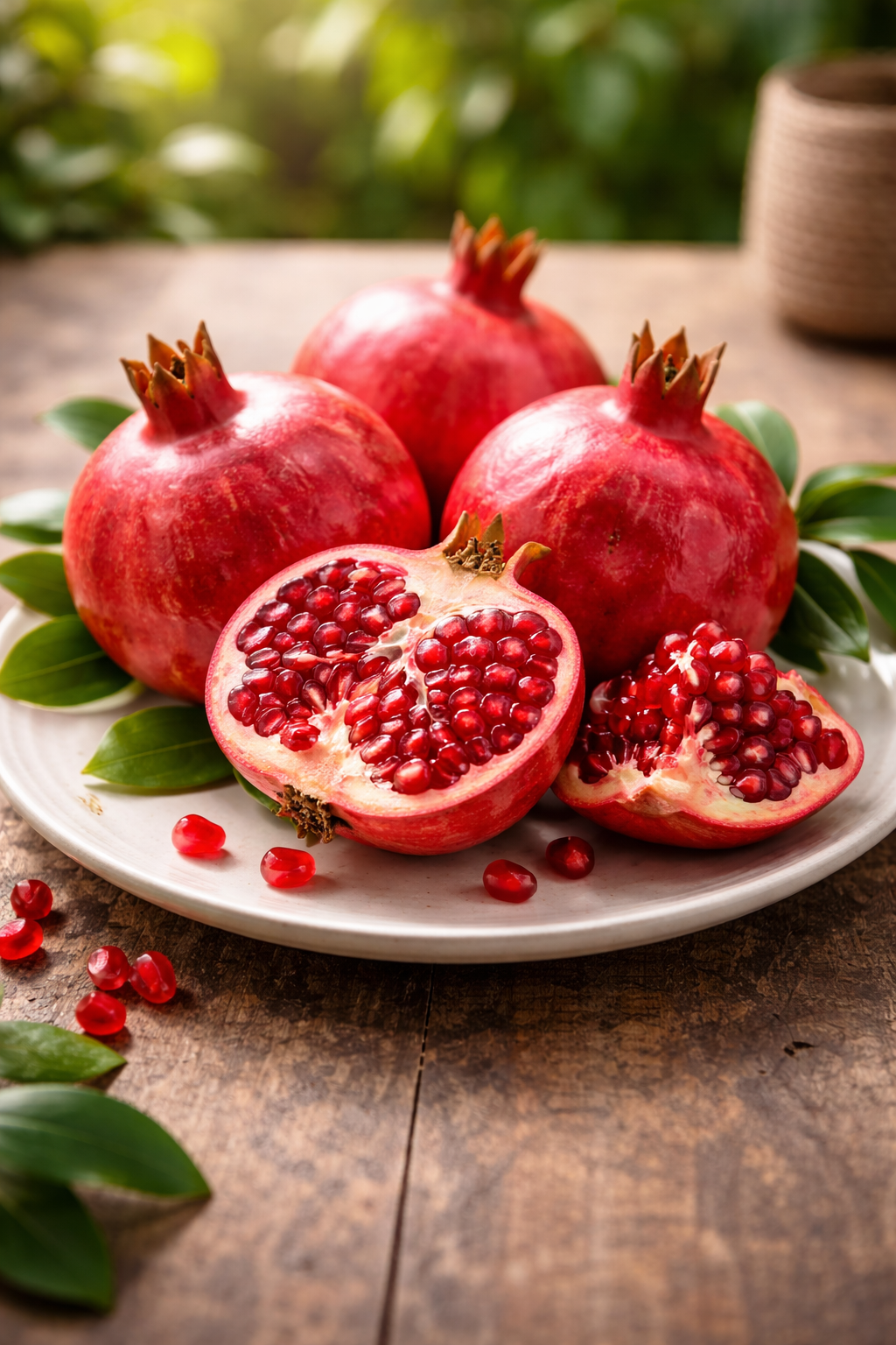 Punica granatum ‘Acco’ Granatapfel 70–100 cm – Echter Granatapfelbaum winterhart Kübelpflanze mediterran Obstbaum