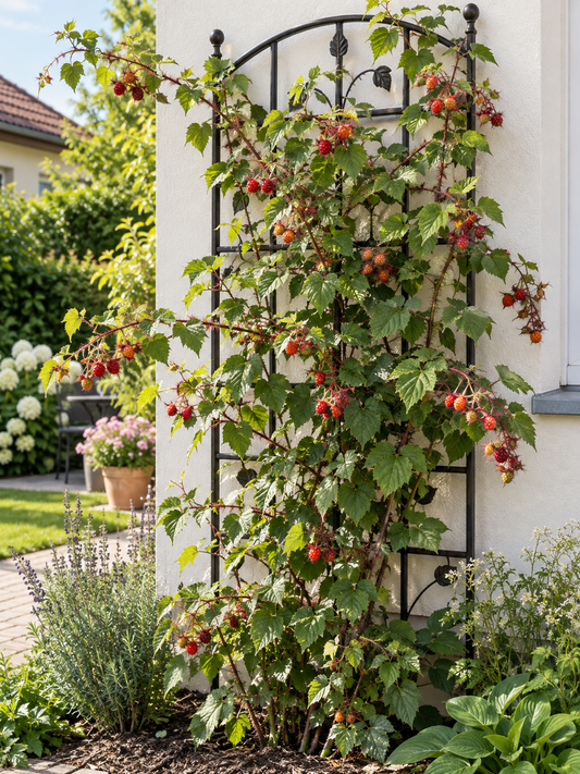 Japanische Weinbeere 60-70 cm – Rubus phoenicolasius | Winterharte Japanische Himbeere & süße Kletterbeere für Garten und Balkon