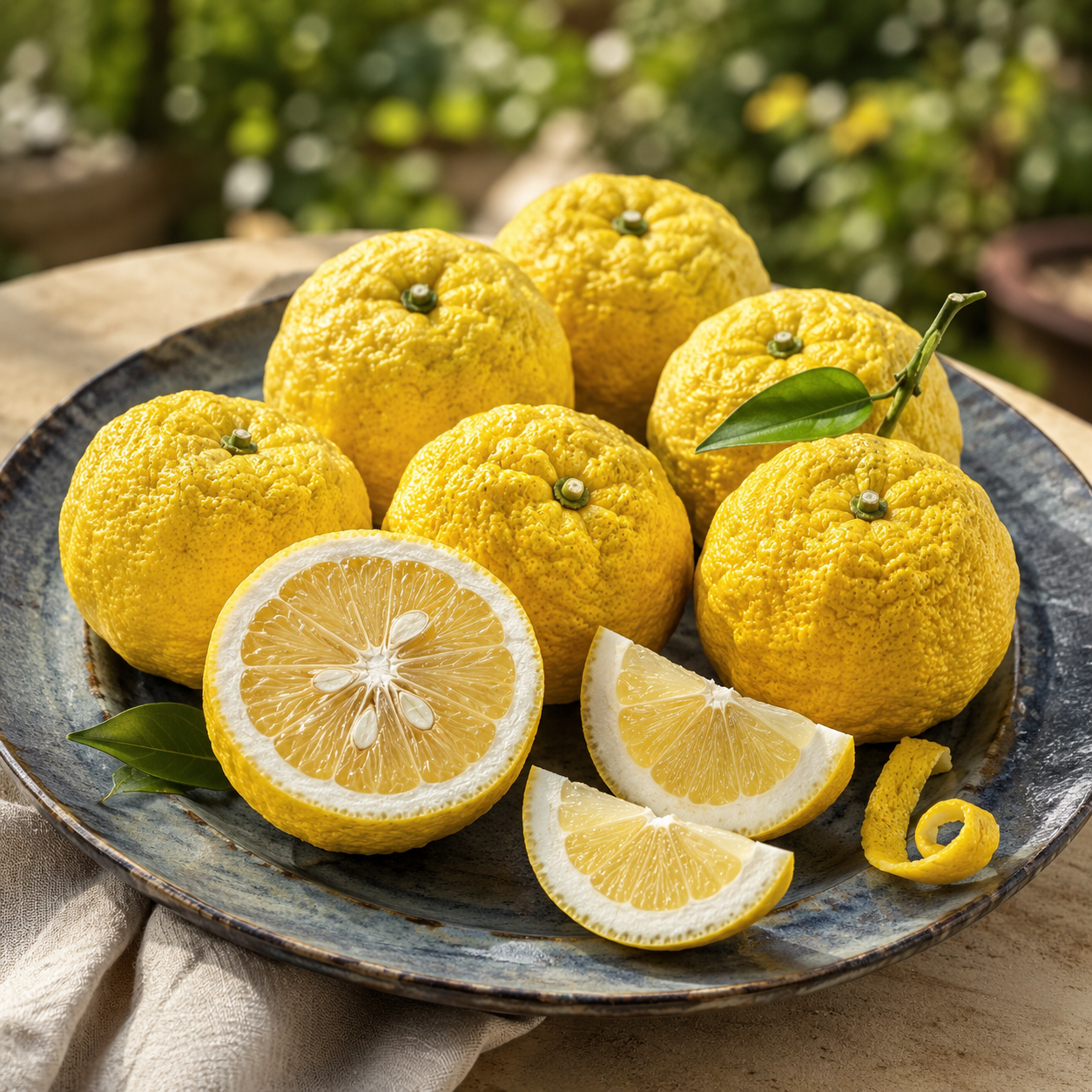 Yuzu-Zitrone als Stämmchen ca. 50 cm – Citrus × junos, Japanische Zitrone & aromatischer Zitrusbaum für Balkon und Terrasse