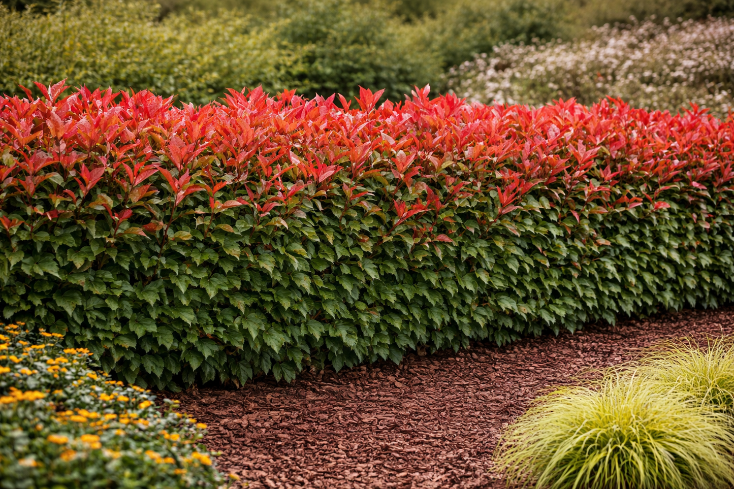 glanzmispel als kübelpflanze Glanzmispel Carré Rouge 40–60 cm – Rote Heckenpflanze, Photinia fraser –  Blumen-Senf®
