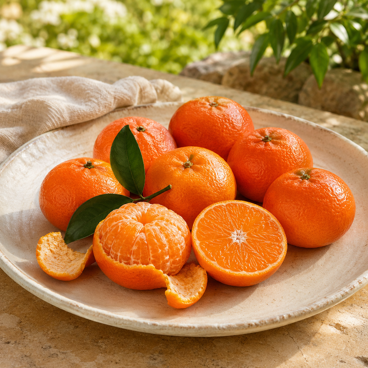 Mandarine ‘Hernandina’ als Stämmchen ca. 50 cm – Clementinenbaum, mediterrane Zitruspflanze für Balkon & Terrasse