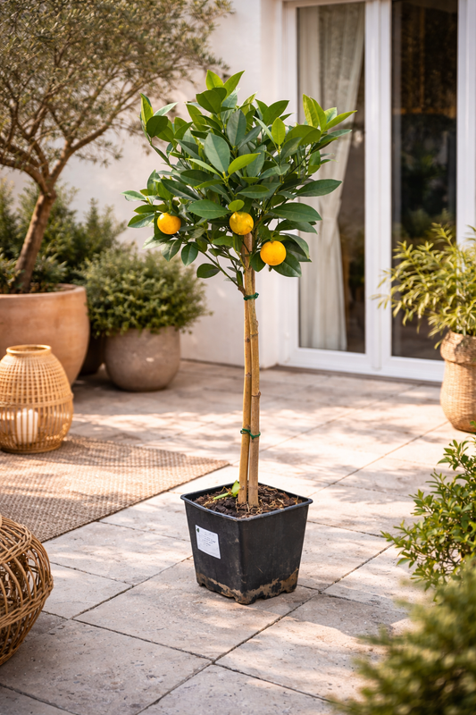 Orangenbaum Citrus sinensis 'Washington Navel' 120-140 cm – Saftige Süßorangen, ideal für Garten & Wintergarten