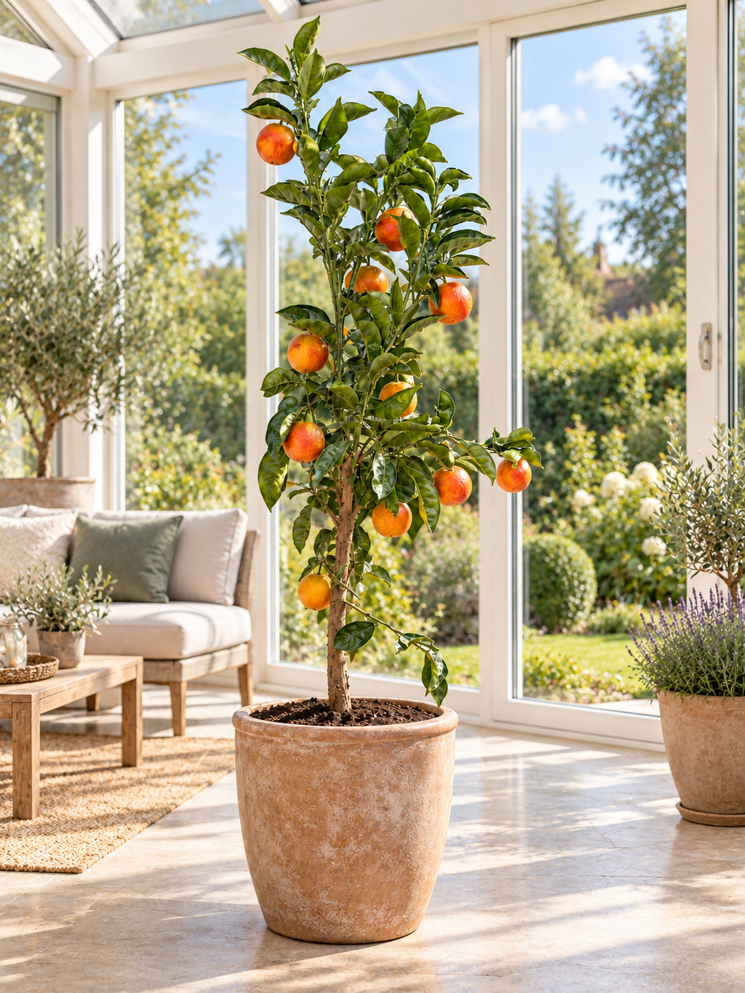 Tarocco TDV Blutorange 100–120 cm – Citrus sinensis Orangenbaum für Terrasse und Wintergarten