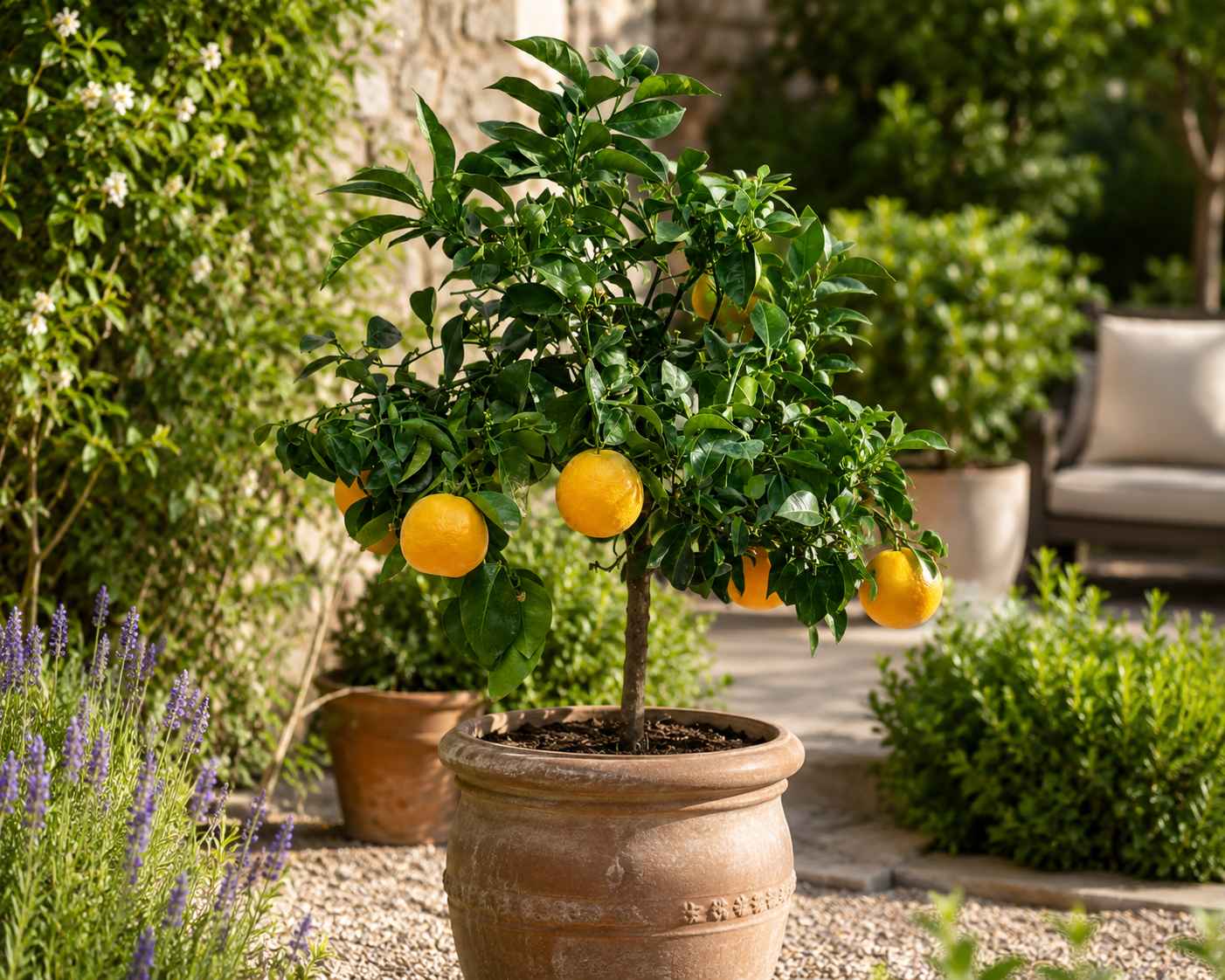 Bitterorange (Citrus aurantium) 70–100 cm – Bitterorangenbaum, Pomeranze, Zitrusbaum mediterran im Topf