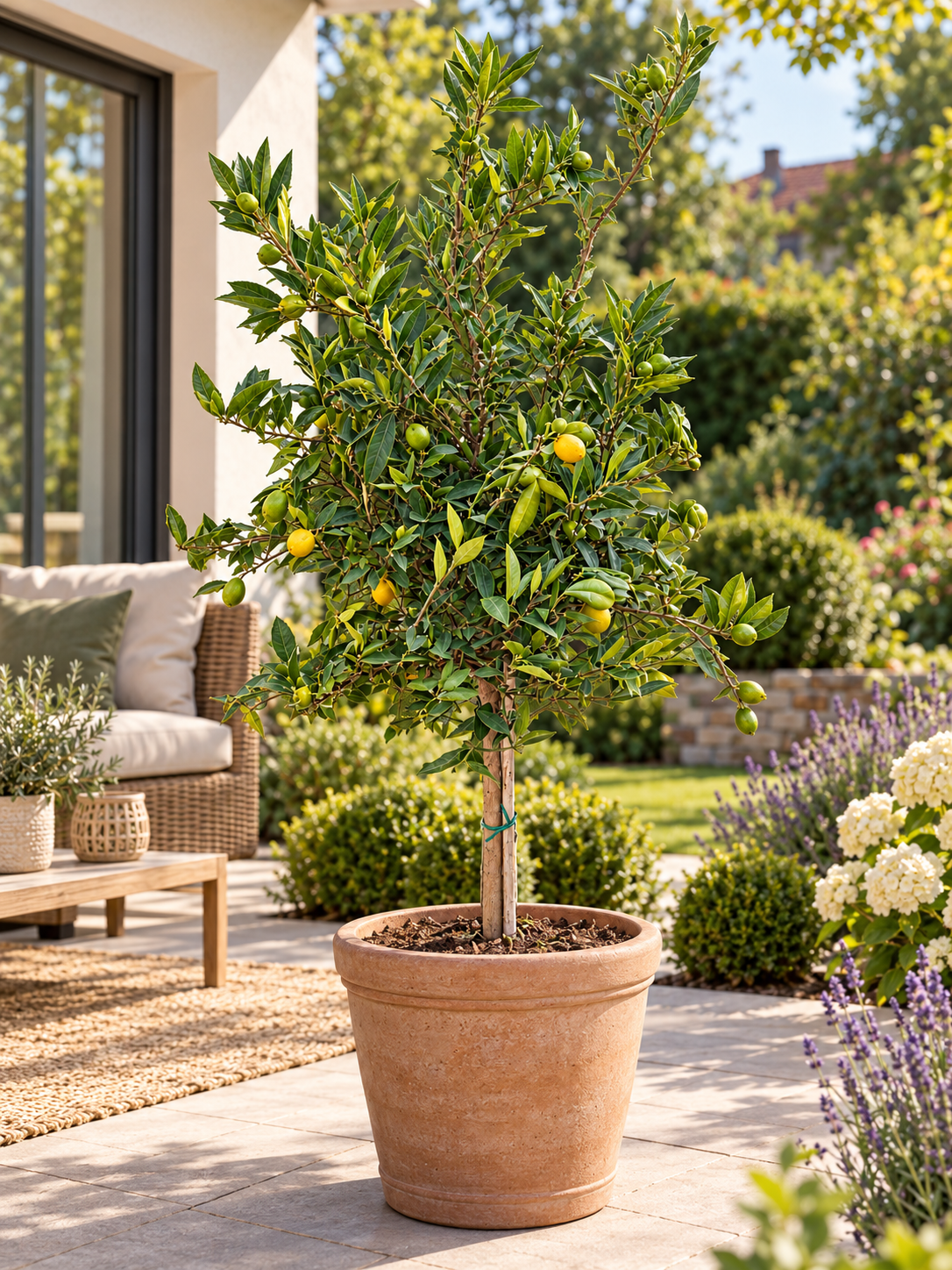 Italienische Limequat ‘Eustis’ 120–140 cm – Citrus floridana, Limetten-Kumquat für Terrasse & Wintergarten