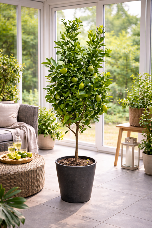 Limettenbaum Lima Verde 140–170 cm – Caipirinha Limette / Echte Limette – Citrus aurantifolia – Zitronenbaum Limette für Terrasse & Balkon