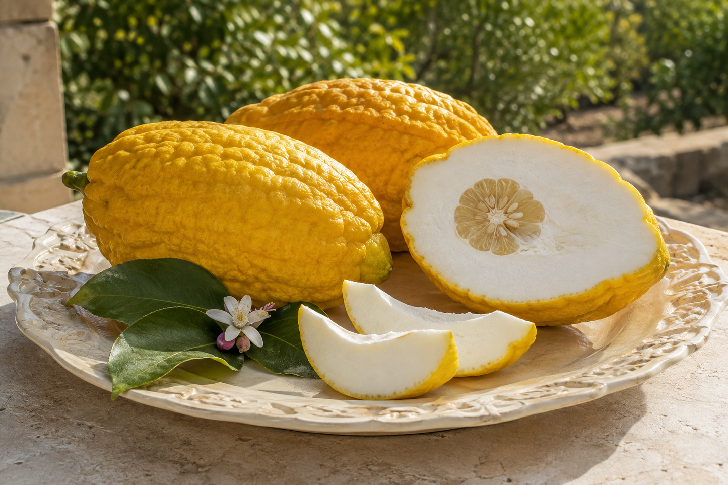 Zitronatzitrone ‘Maxima’ als Stämmchen ca. 50 cm – Citrus medica, Cedrat-Zitrone & exotischer Zitronenbaum