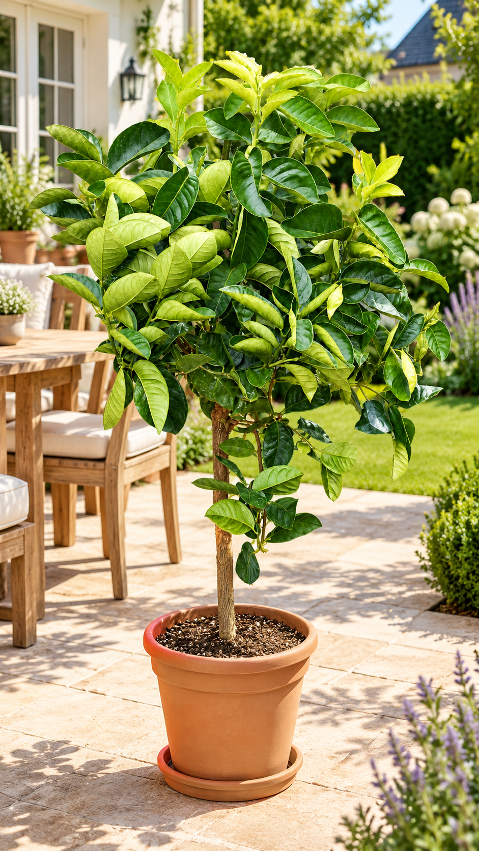 Zitronatzitrone ‘Cedro of the Aeolian Islands’ – Citrus medica, Zitruspflanze für Terrasse & Wintergarten – ca. 120 cm inkl. Topf