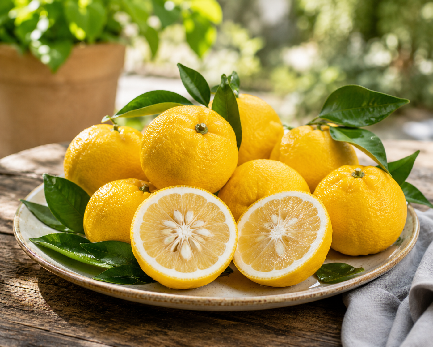 Citrus x junos - Yuzu 130-160 cm - Mrazuvzdorná odrůda citrusů do -12°C - roubovaná / DOPRAVA ZDARMA