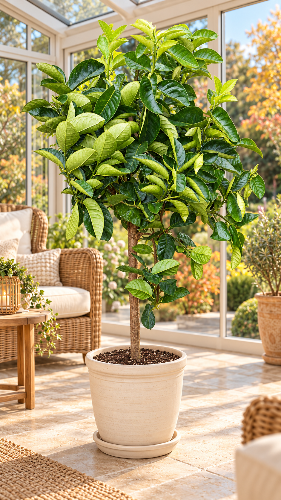 Zitronatzitrone ‘Cedro of the Aeolian Islands’ – Citrus medica, Zitruspflanze für Terrasse & Wintergarten – ca. 120 cm inkl. Topf