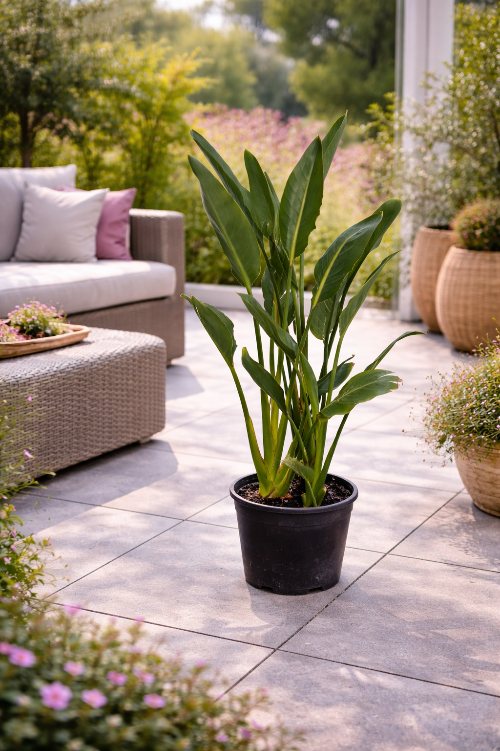 Strelitzia reginae 80–100 cm – Paradiesvogelblume / Strelitzie – exotische  Zimmerpflanze, 2–3 Pflanzen pro Topf, 5–6 Jahre alt