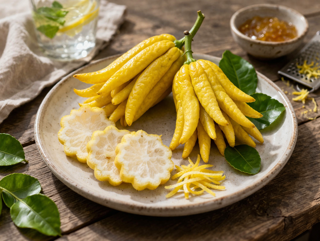 Buddhas Hand Pflanze 70–100 cm – Zitronatzitrone / Fingerzitrone (Citrus medica sarcodactylis) – Exotischer Zitronenbaum für Balkon & Garten