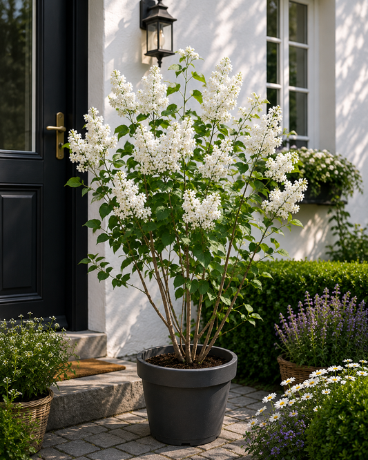 Syringa vulgaris Alba Weißer Flieder ca 100 cm Edel Flieder Gartenstrauch Duftstrauch winterhart