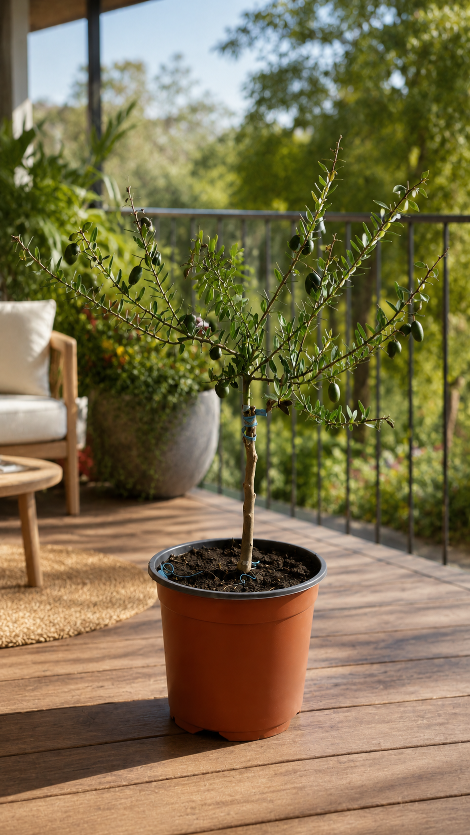 Australische Fingerlimette als Stämmchen ca. 50 cm – Microcitrus australasica, Kaviarlimette mit Limettenperlen