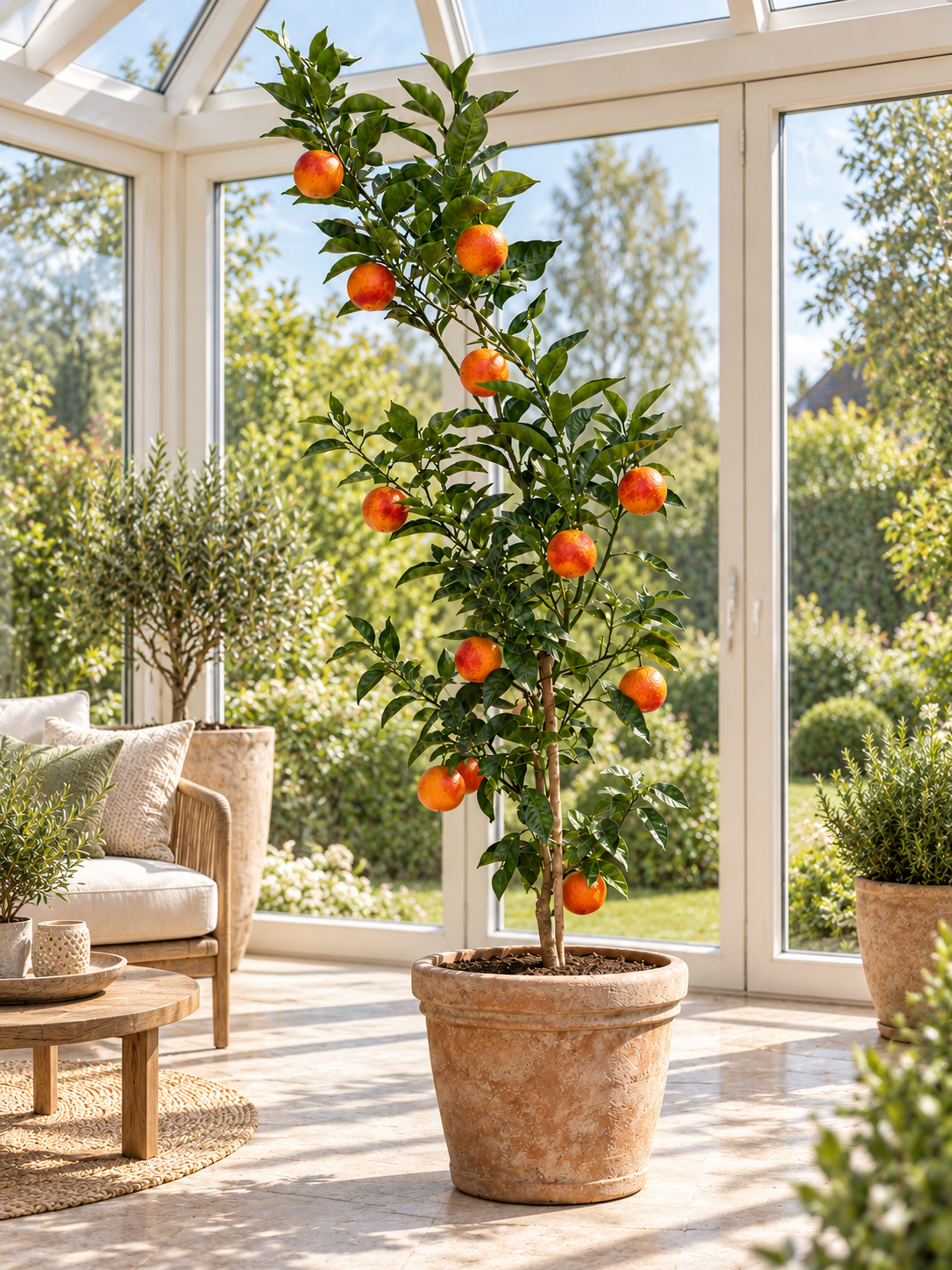 Tarocco Meli Blutorange 100–120 cm – Citrus sinensis Orangenbaum für Terrasse und Wintergarten