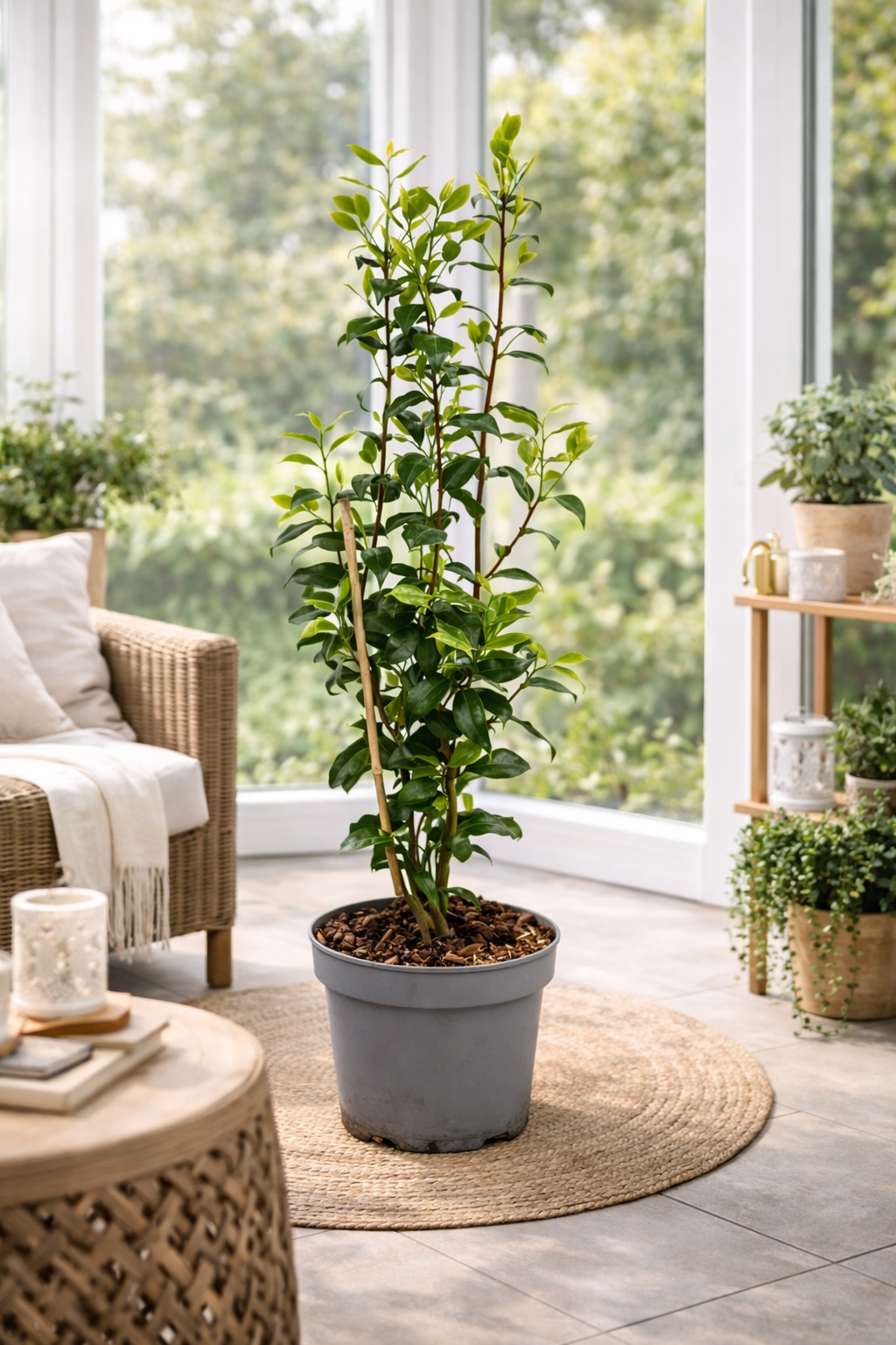 Camellia japonica ‘Brushfield’s Yellow’ – Japanische Kamelie cremegelb | Winterharte Kamelie, Immergrüner Zierstrauch, Gartenpflanze