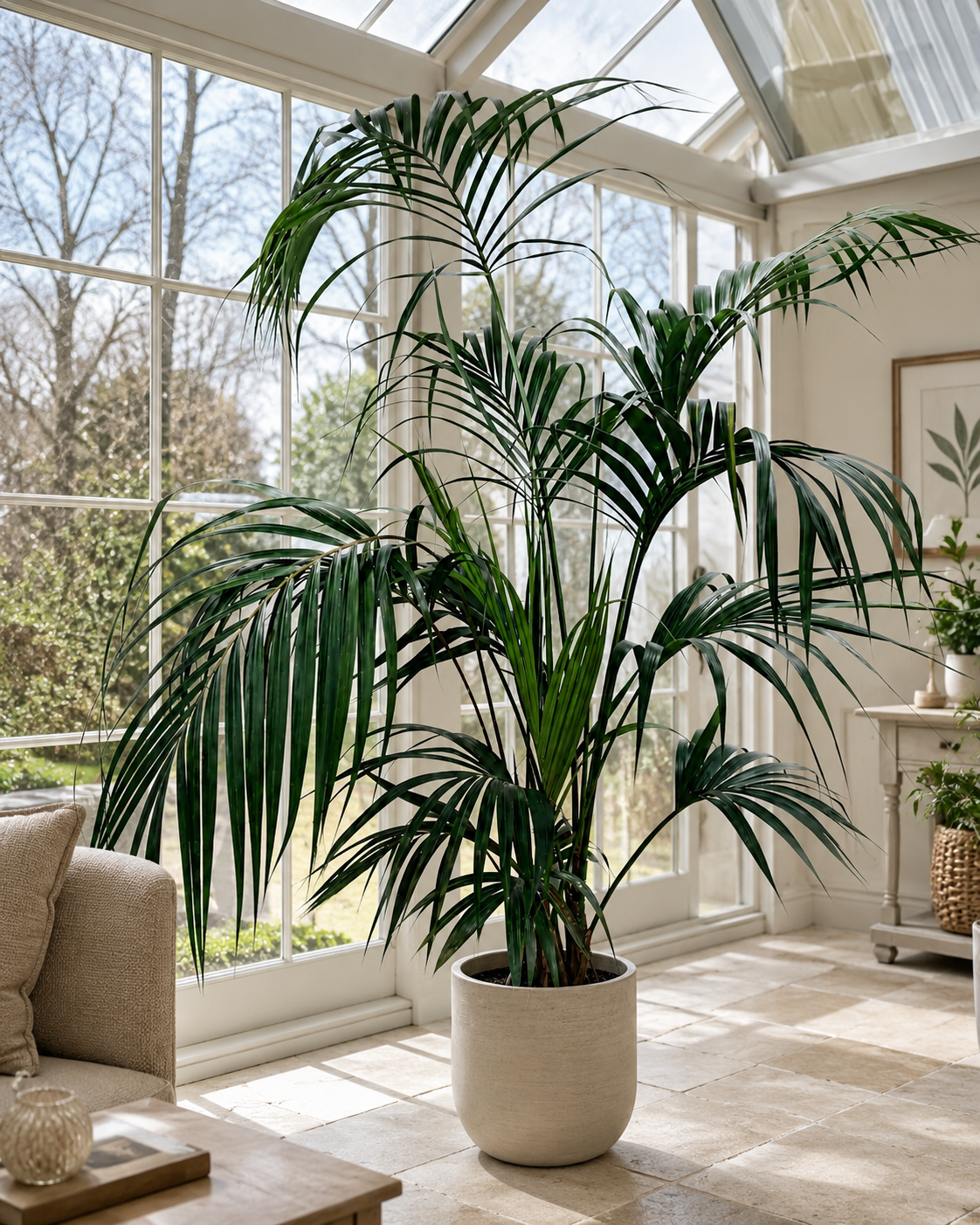 XXL Kentia Palme bis 220 cm – Howea forsteriana Zimmerpalme Indoor Palme große Wohnzimmerpalme