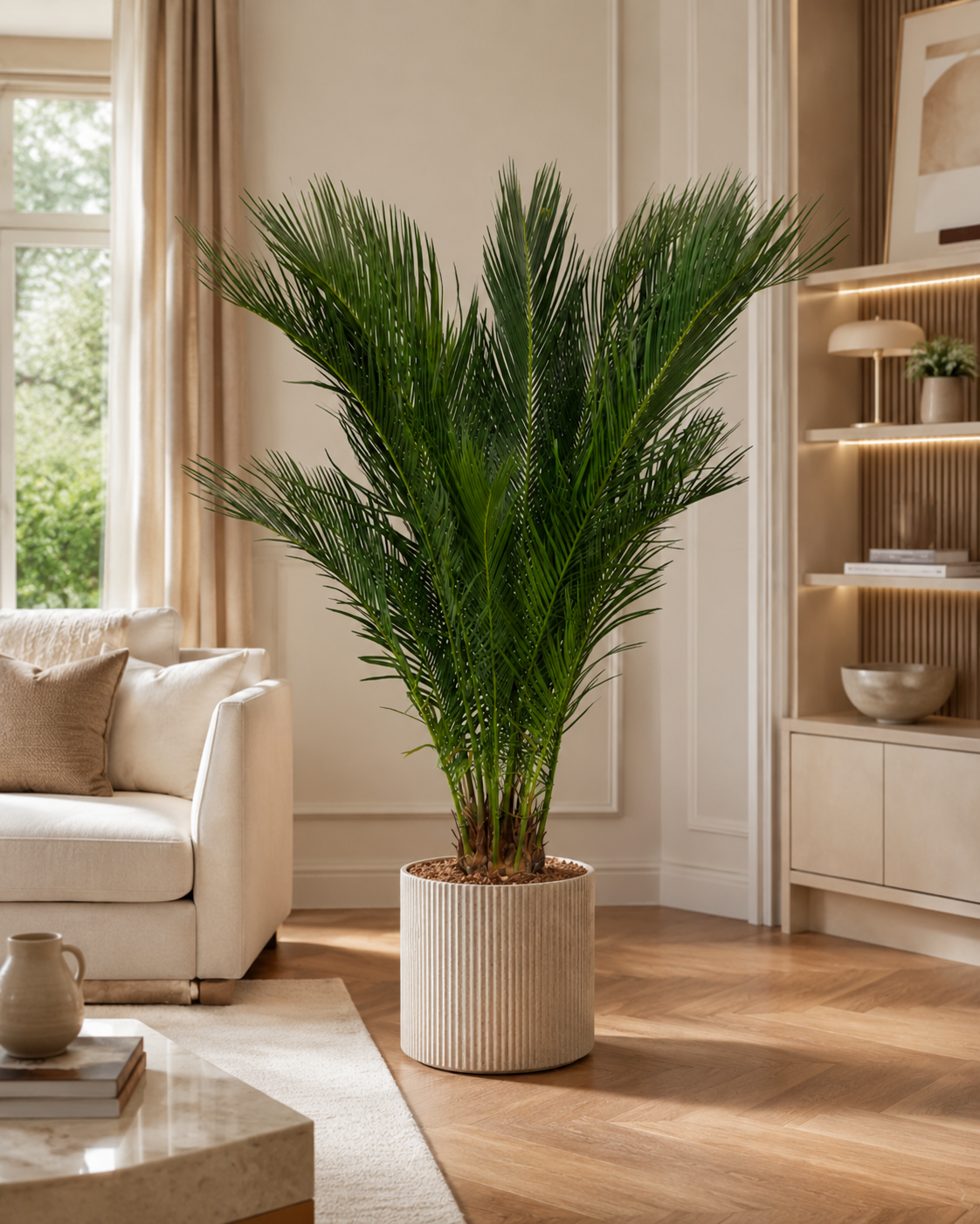 Cycas Revoluta ca. 100 cm – Palmfarn Sagopalme Zimmerpalme Exotische Grünpflanze