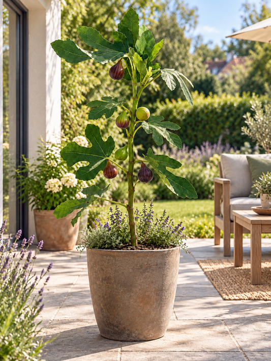 Feigenbaum ‘Brown Turkey’ ca. 30 cm – Ficus carica, echte Feige für Garten, Terrasse & Balkon
